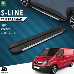 S-Dizayn Opel Vivaro A Kısa Şase S-Line Krom Yan Basamak 223 Cm 2001-2014