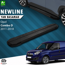 S-Dizayn Opel Combo D NewLine Siyah Yan Basamak 193 Cm 2011-2018 A+ Kalite