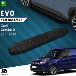 S-Dizayn Opel Combo D Evo Siyah Yan Basamak 193 Cm 2011-2018 A+ Kalite