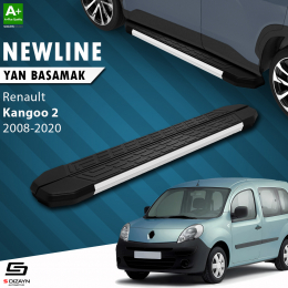 S-Dizayn Renault Kangoo 2 Uzun Şase NewLine Aluminyum Yan Basamak 229 Cm 2008-2020