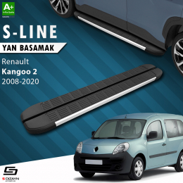 S-Dizayn Renault Kangoo 2 Uzun Şase S-Line Aluminyum Yan Basamak 223 Cm 2008-2020