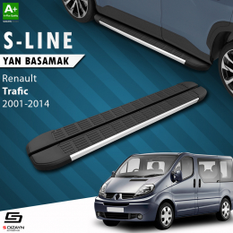 S-Dizayn Renault Trafic 2 Kısa Şase S-Line Aluminyum Yan Basamak 223 Cm 2001-2014