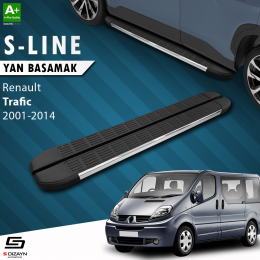 S-Dizayn Renault Trafic 2 Kısa Şase S-Line Krom Yan Basamak 223 Cm 2001-2014