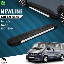 S-Dizayn Renault Trafic 2 Uzun Şase NewLine Aluminyum Yan Basamak 269 Cm 2001-2014