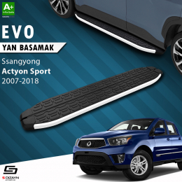 S-Dizayn Ssangyong Actyon Sports Evo Aluminyum Yan Basamak 203 Cm 2007-2018