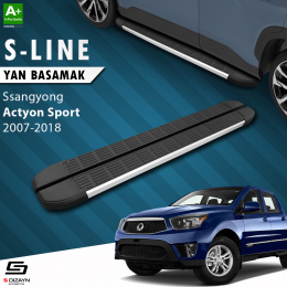 S-Dizayn Ssangyong Actyon Sports S-Line Aluminyum Yan Basamak 203 Cm 2007-2018