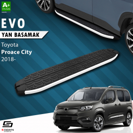 S-Dizayn Toyota Proace City Kısa Şase Evo Aluminyum Yan Basamak 203 Cm 2018 Üzeri