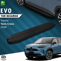 S-Dizayn Toyota Yaris Cross Evo Siyah Yan Basamak 173 Cm 2020 Üzeri
