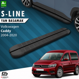 S-Dizayn VW Caddy 3 S-Line Siyah Yan Basamak 193 Cm 2004-2020 A+ Kalite