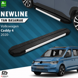 S-Dizayn VW Caddy 4 NewLine Aluminyum Yan Basamak 193 Cm 2020 Üzeri