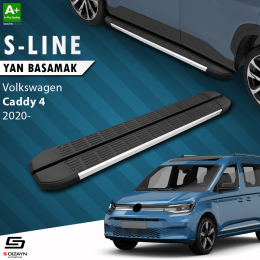 S-Dizayn VW Caddy 4 S-Line Aluminyum Yan Basamak 193 Cm 2020 Üzeri
