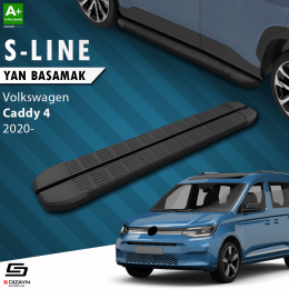 S-Dizayn VW Caddy 4 S-Line Siyah Yan Basamak 193 Cm 2020 Üzeri