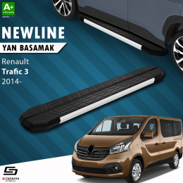 S-Dizayn Renault Trafic 3 Kısa Şase NewLine Aluminyum Yan Basamak 229 Cm 2014 Üzeri
