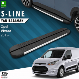 S-Dizayn Opel Vivaro B Kısa Şase S-Line Aluminyum Yan Basamak 223 Cm 2015 Üzeri