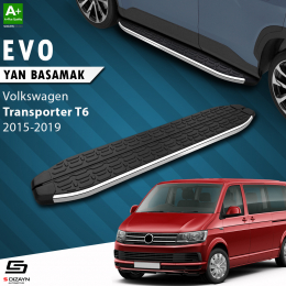 S-Dizayn VW Transporter T6 Kısa Şase Evo Krom Yan Basamak 213 Cm 2015-2019