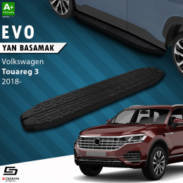 S-Dizayn VW Touareg 3 Evo Siyah Yan Basamak 193 Cm 2018 Üzeri