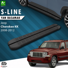 S-Dizayn Jeep Cherokee KK S-Line Siyah Yan Basamak 153 Cm 2008-2012