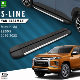 S-Dizayn Mitsubishi L200 5 S-Line Aluminyum Yan Basamak 203 Cm 2019 Üzeri