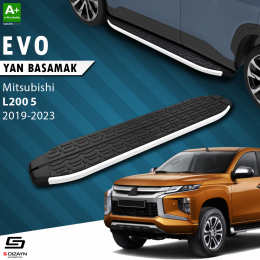 S-Dizayn Mitsubishi L200 5 Makyajlı Evo Aluminyum Yan Basamak 203 Cm 2019-2023 A+ Kalite