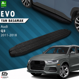 S-Dizayn Audi Q3 8U Evo Siyah Yan Basamak 173 Cm 2011-2018