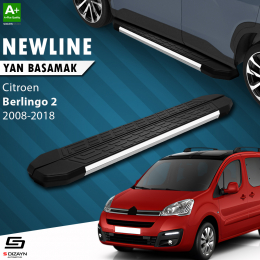 S-Dizayn Citroen Berlingo 2 NewLine Krom Yan Basamak 193 Cm 2008-2018 A+ Kalite