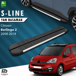 S-Dizayn Citroen Berlingo 2 S-Line Aluminyum Yan Basamak 193 Cm 2008-2018 A+ Kalite