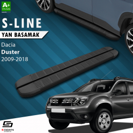 S-Dizayn Dacia Duster S-Line Siyah Yan Basamak 173 Cm 2009-2018