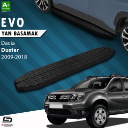 S-Dizayn Dacia Duster Evo Siyah Yan Basamak 173 Cm 2009-2018