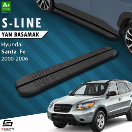 S-Dizayn Hyundai Santa Fe S-Line Siyah Yan Basamak 163 Cm 2000-2006