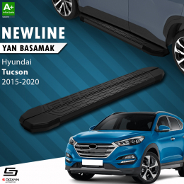 S-Dizayn Hyundai Tucson 3 NewLine Siyah Yan Basamak 173 Cm 2015-2020