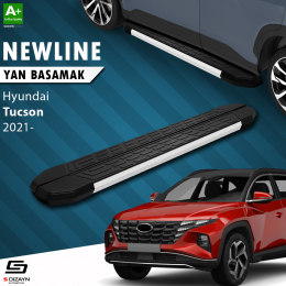 S-Dizayn Hyundai Tucson 4 NewLine Aluminyum Yan Basamak 179 Cm 2021 Üzeri