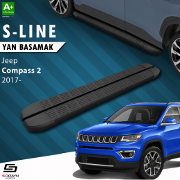 S-Dizayn Jeep Compass 2 S-Line Siyah Yan Basamak 173 Cm 2017 Üzeri