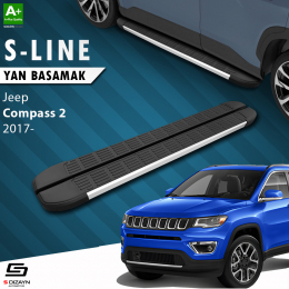 S-Dizayn Jeep Compass 2 S-Line Aluminyum Yan Basamak 173 Cm 2017 Üzeri