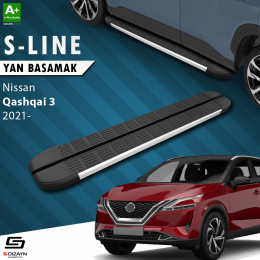 S-Dizayn Nissan Qashqai 3 S-Line Aluminyum Yan Basamak 173 Cm 2021 Üzeri