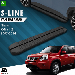 S-Dizayn Nissan X-Trail T31 S-Line Siyah Yan Basamak 173 Cm 2007-2014