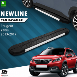 S-Dizayn Peugeot 2008 NewLine Aluminyum Yan Basamak 179 Cm 2013-2019