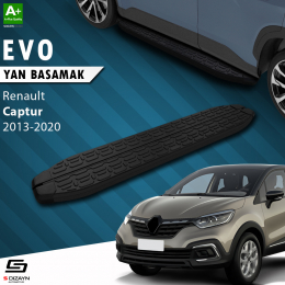 S-Dizayn Renault Captur Evo Siyah Yan Basamak 173 Cm 2013-2020