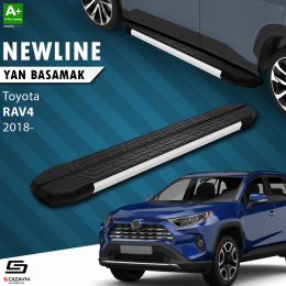 S-Dizayn Toyota RAV 4 5 NewLine Aluminyum Yan Basamak 173 Cm 2018 Üzeri