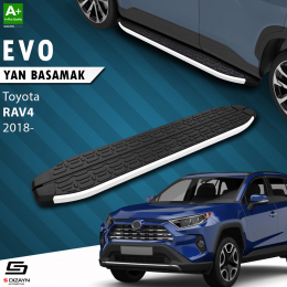 S-Dizayn Toyota RAV 4 5 Evo Aluminyum Yan Basamak 173 Cm 2018 Üzeri