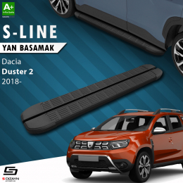 S-Dizayn Dacia Duster 2 S-Line Siyah Yan Basamak 173 Cm 2018 Üzeri