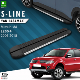 S-Dizayn Mitsubishi L200 4 S-Line Krom Yan Basamak 193 Cm 2006-2015 A+ Kalite