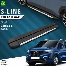 S-Dizayn Opel Combo E Uzun Şase S-Line Aluminyum Yan Basamak 213 Cm 2018 Üzeri