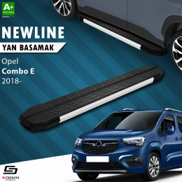 S-Dizayn Opel Combo E Uzun Şase NewLine Aluminyum Yan Basamak 219 Cm 2018 Üzeri