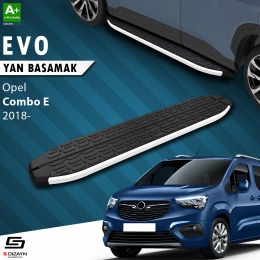 S-Dizayn Opel Combo E Uzun Şase Evo Aluminyum Yan Basamak 213 Cm 2018 Üzeri