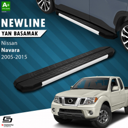 S-Dizayn Nissan Navara 2 NewLine Aluminyum Yan Basamak 203 Cm 2005-2015 A+ Kalite