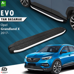 S-Dizayn Opel Grandland X Evo Aluminyum Yan Basamak 183 Cm 2017 Üzeri