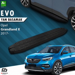 S-Dizayn Opel Grandland X Evo Siyah Yan Basamak 183 Cm 2017 Üzeri