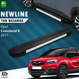 S-Dizayn Opel Crossland X NewLine Aluminyum Yan Basamak 179 Cm 2017 Üzeri