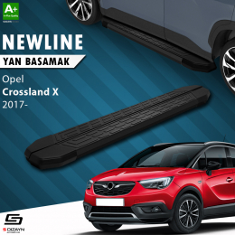 S-Dizayn Opel Crossland X NewLine Siyah Yan Basamak 179 Cm 2017 Üzeri