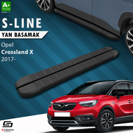 S-Dizayn Opel Crossland X S-Line Siyah Yan Basamak 173 Cm 2017 Üzeri